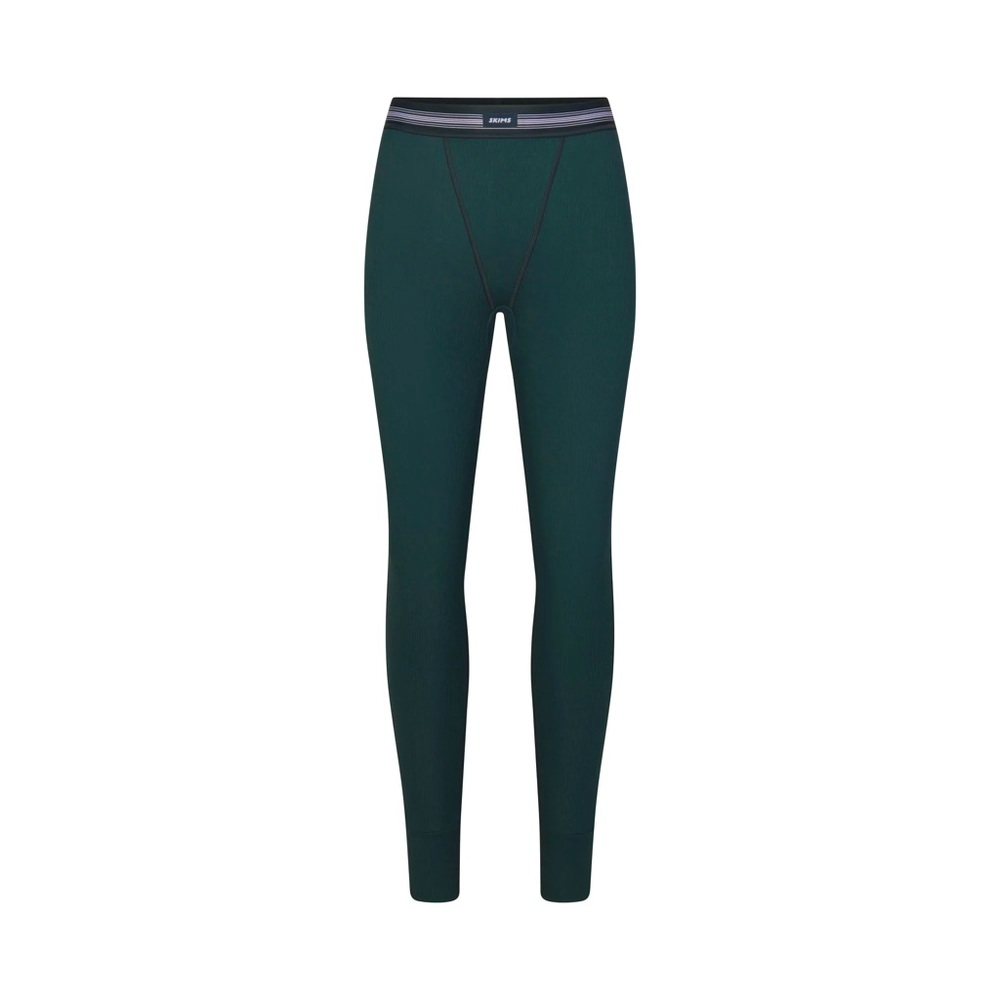 Skims Cotton Rib Legging limited edition Spruce color